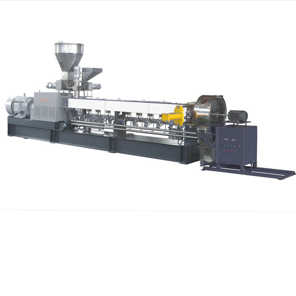 HKY-75 CO-ROTATING PARALLEL TWIN SCREW EXTRUDER MACHINE GROUP FOR PP/PE/PS/PET+Pigment