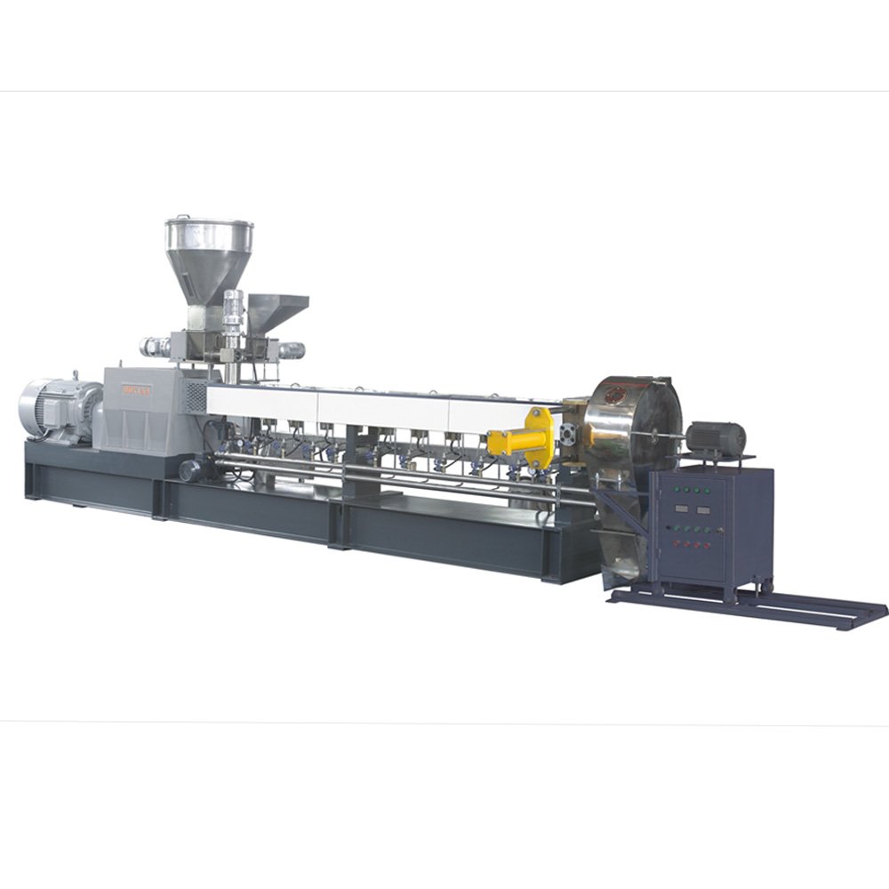HKY-75 CO-ROTATING PARALLEL TWIN SCREW EXTRUDER MACHINE GROUP FOR PP/PE/PS/PET+Pigment