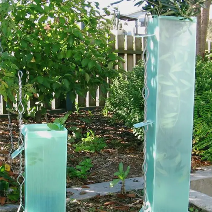 Ward Off Insect Pests And Bird Attacks Corrplast Plastic Vegetative Tree Protector PP Corrugated Seedling Protector Sheet
