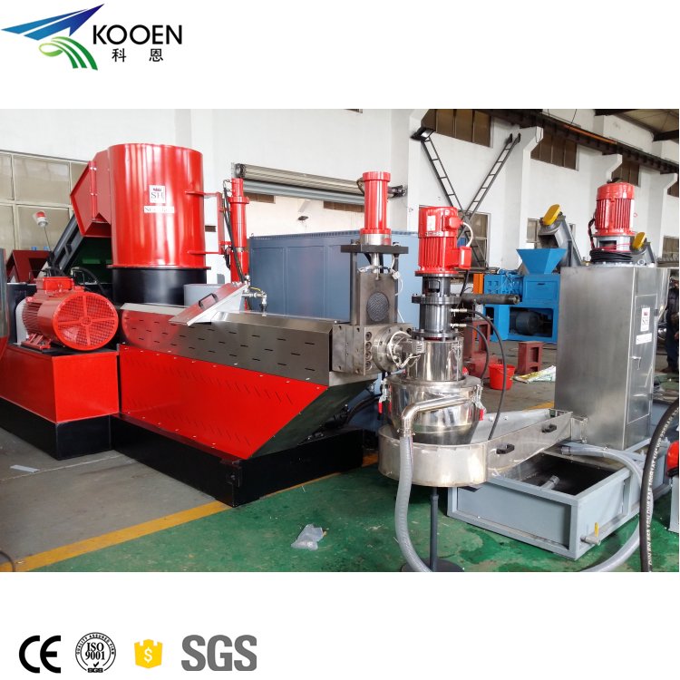 Simple Maintenance Pp Pe Film Granulating Machine Hdpe Ldpe Recycling Pelletizing Line