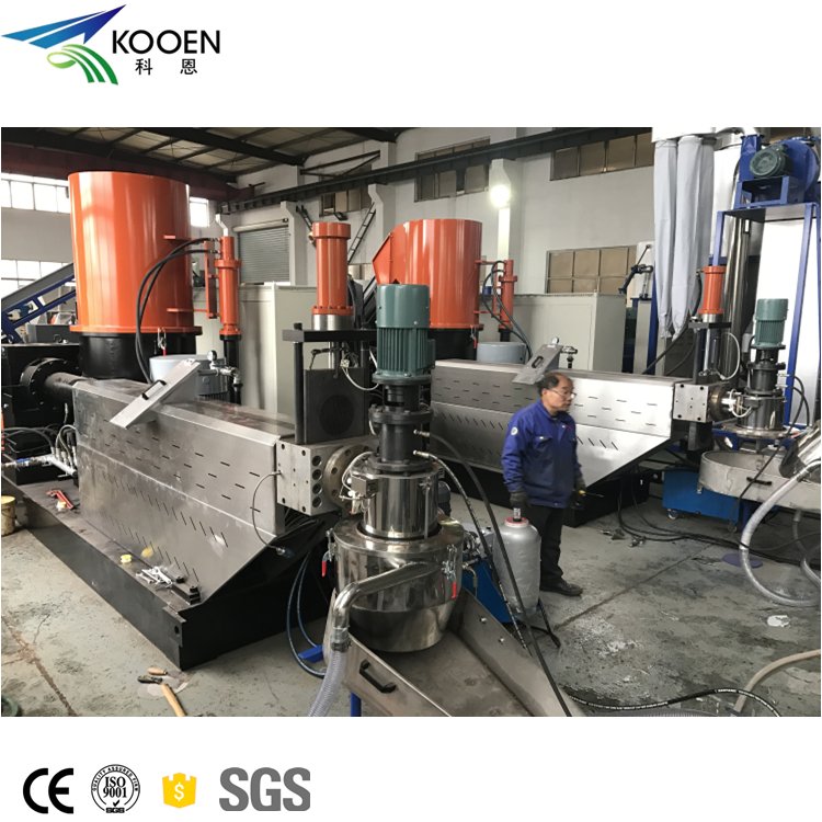Simple Maintenance Pp Pe Film Granulating Machine Hdpe Ldpe Recycling Pelletizing Line