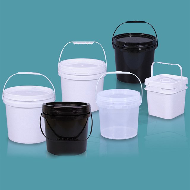 Customized iml PP 500ml 750ml 1 liter 1.5 liter 2liter white clear plastic ice cream Container bucket with lid with handle