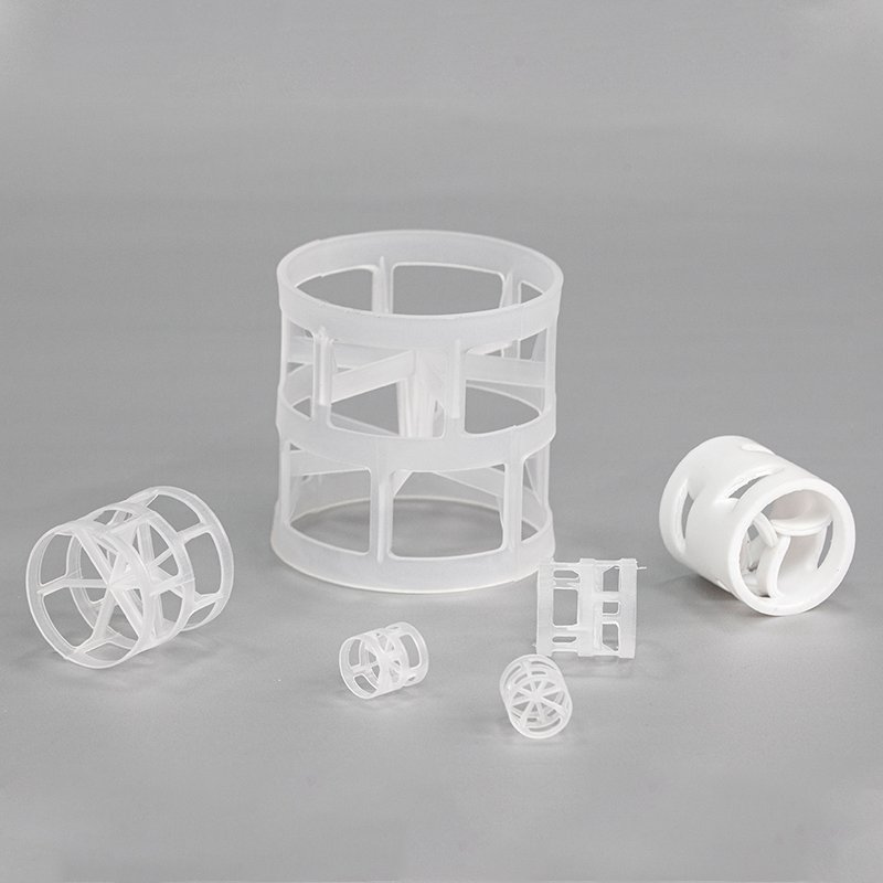 25mm 50mm PP PE PTFE PVDF RPP PVC CPVC Pall Ring Plastic Pall Ring For Tower Packing