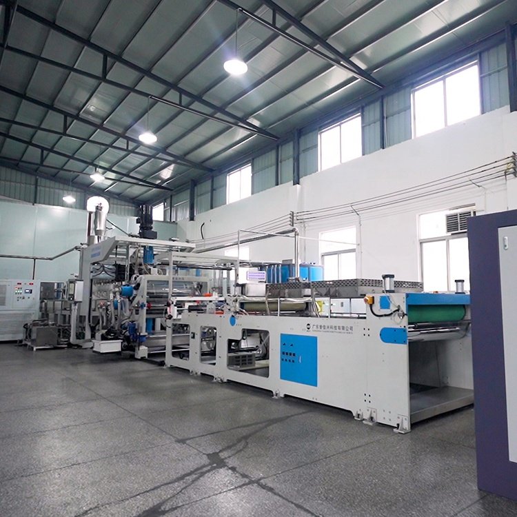 Sheet Extruder PP HIPS PET Granule Recycle Material Auger Screw Feeding Plastify Bioplastic Extrusion Sheet Machine