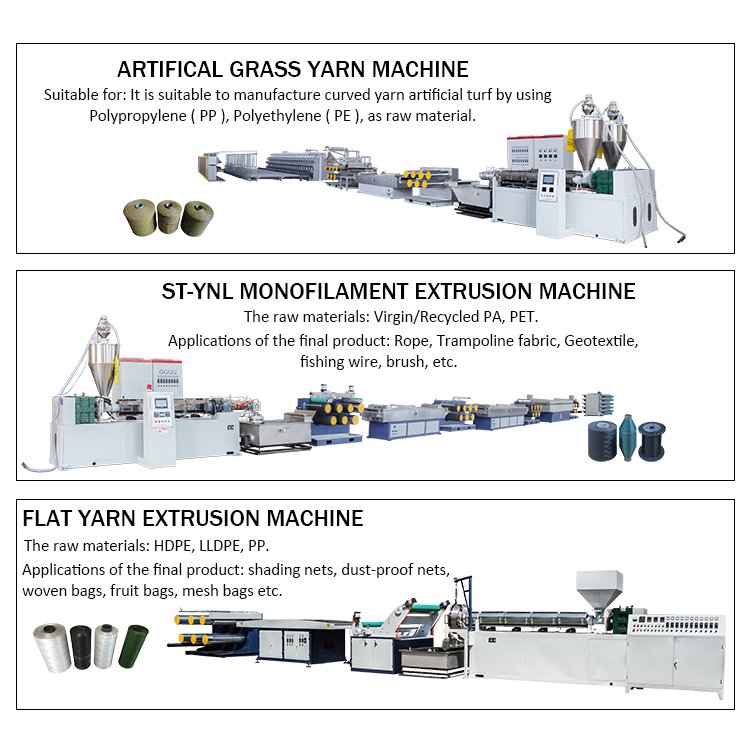 China Hdpe Monofilament pp yarn making machine polyethylene monofilament extruder