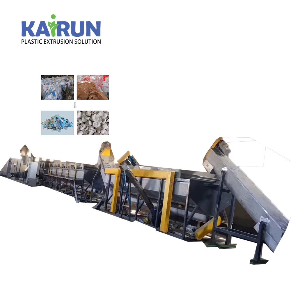 Waste plastic PP PE plastic film washing machine line plastic recycling machine with competitive price
