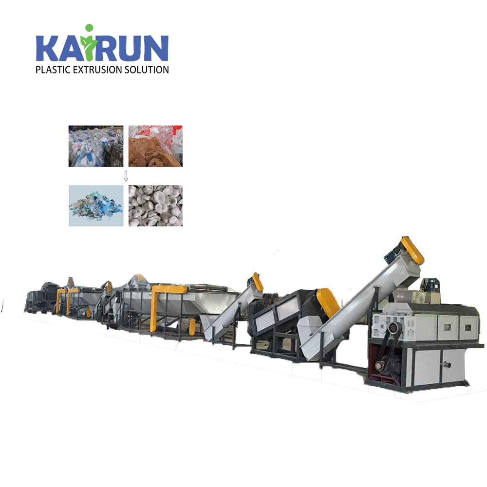 Waste plastic PP PE plastic film washing machine line plastic recycling machine with competitive price
