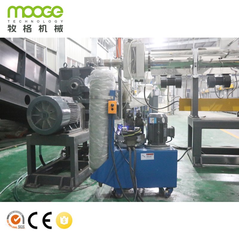 recycle plastic granulator pellet production line/pp pe granules making machine price