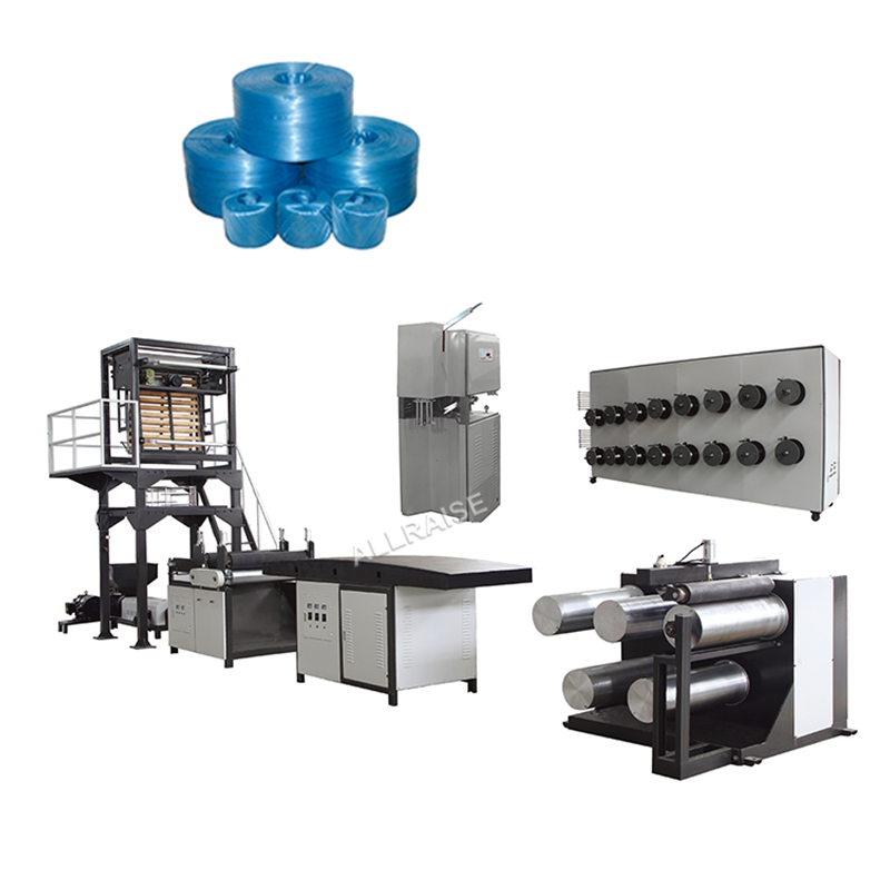 Automatic film tearing machine plastic rope making machine pp flat yarn rope making machine