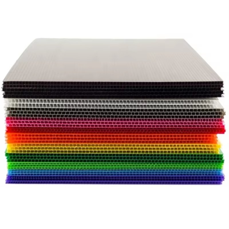 10mm 12mm Hard Corrugated Plastic Sheet Recycled 4 x 8 Polypropylene Sheet PP Hollow Sheet Fire Retardant Danpla Board