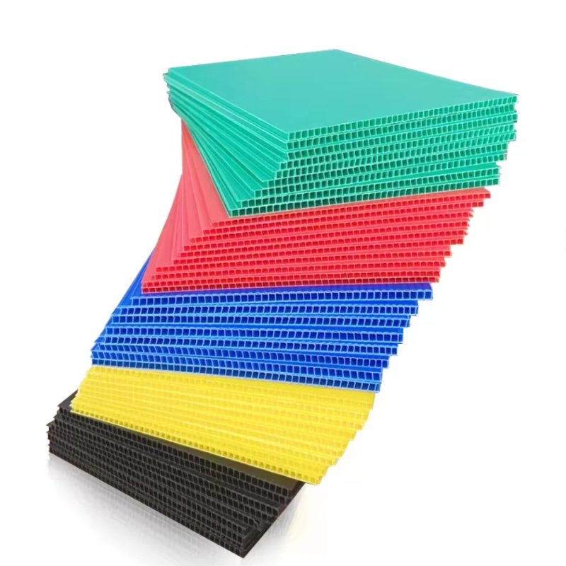 10mm 12mm Hard Corrugated Plastic Sheet Recycled 4 x 8 Polypropylene Sheet PP Hollow Sheet Fire Retardant Danpla Board