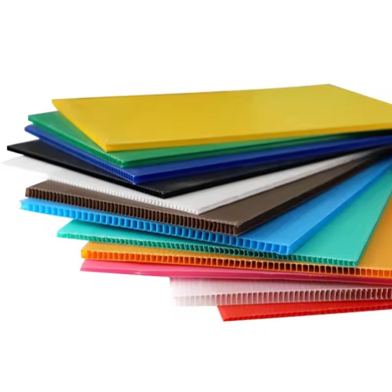 10mm 12mm Hard Corrugated Plastic Sheet Recycled 4 x 8 Polypropylene Sheet PP Hollow Sheet Fire Retardant Danpla Board