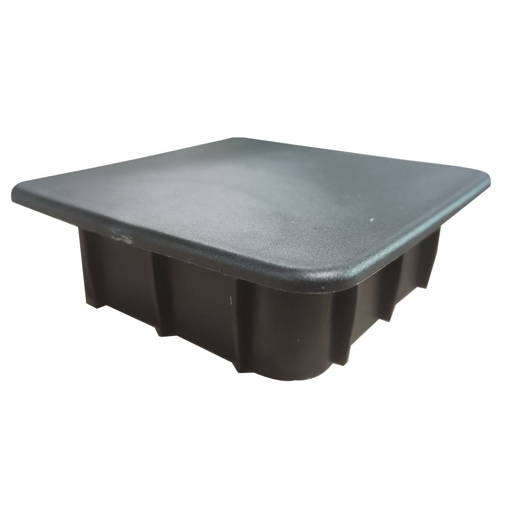 PP PE 80 MM Square Plug Black Tube Insert Plastic Injection Molding