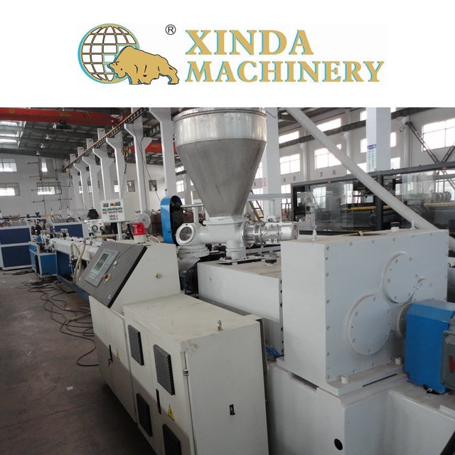 Machine for PP PE PVC plastic extending stretch hose pipe tube production line making machine extruder