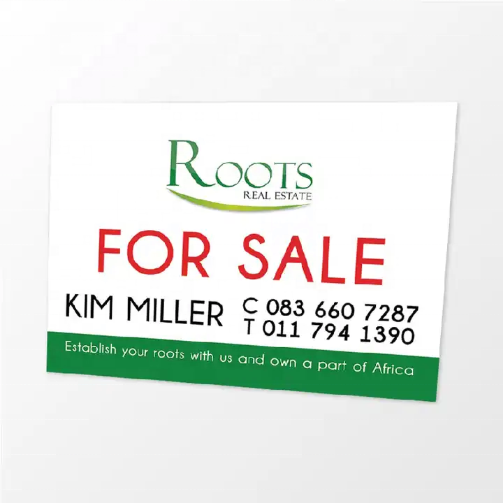 Wholesale outdoor advertising business letter PP corrugated Plastic Sign Board yard signs 18x24inch with h-stakes