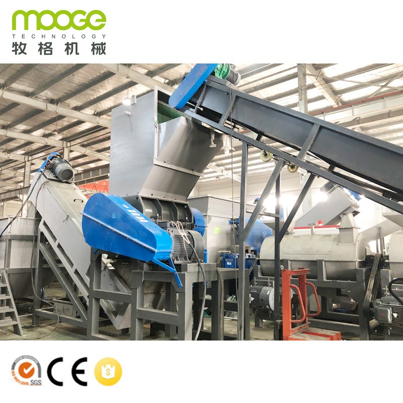 waste pp pe hdpe ldpe agriculture film recycling machine