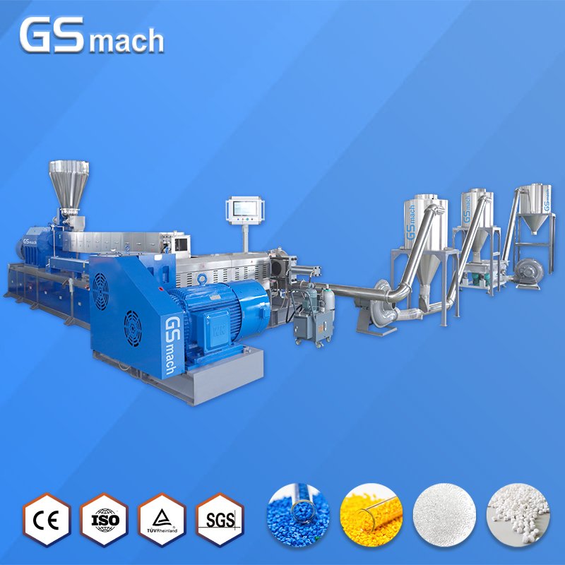 PE PP filler masterbatch machine plastic twin screw extruder granulator machine