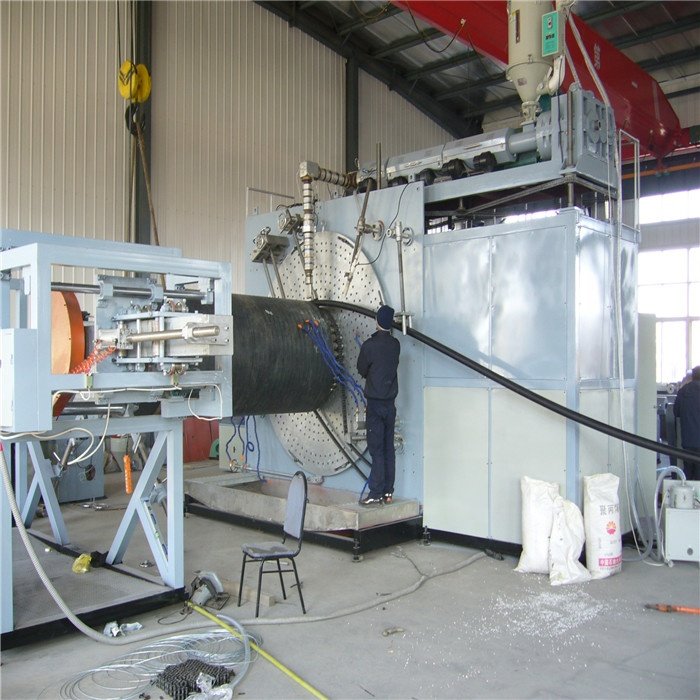 China Made Large Diameters Plastic HDPE Hollow Wall Spiral Winding Pipe Making Machine Production Line Extrusion Plant Extruder