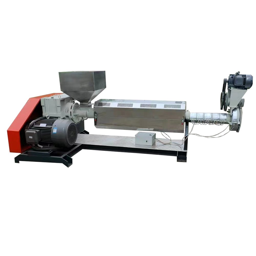 PP PE PA EVA PS Single Screw Pelletizing Extruder Pelletizer Line Double Stage Plas Granulators Waste Plastic Recycling Machine