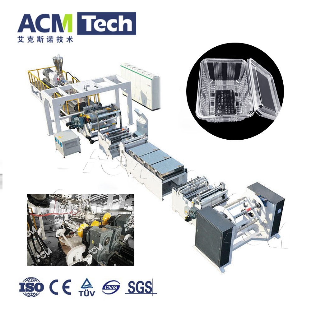 Acmtedch PET Sheet Extruder Machine Extrusion Production Line pet pp ps sheet making machine