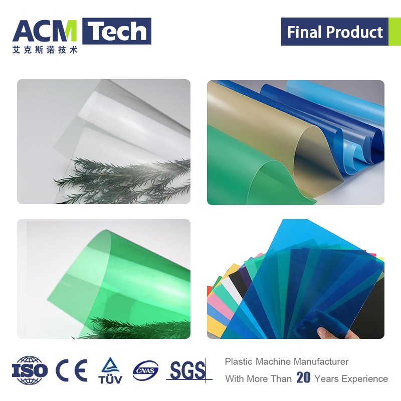 Acmtedch PET Sheet Extruder Machine Extrusion Production Line pet pp ps sheet making machine