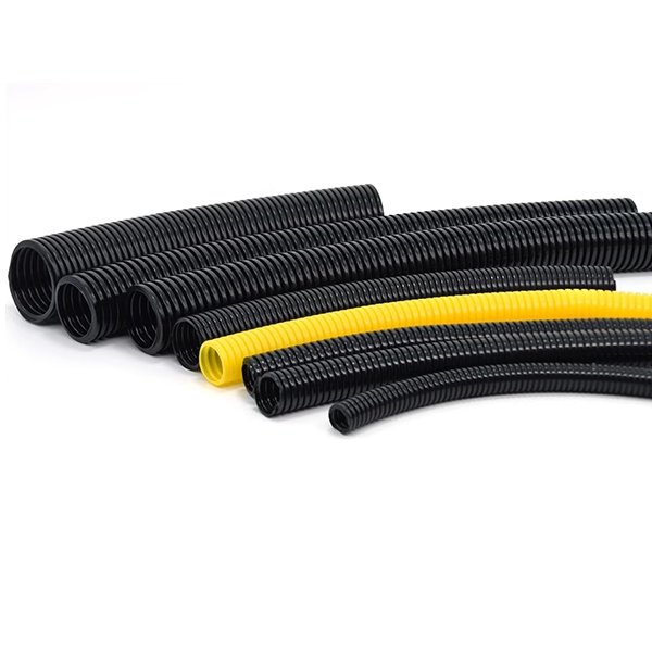 PE plastic flexible corrugate tube / PA/PP/PE/PVC corrugated tube for electrical wire
