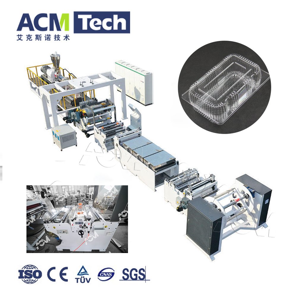 Hot Sale Plastic Sheet Extruder plastic sheet Extrusion Line Transparent Recycle PET Plastic Sheet or Roller Making Machine