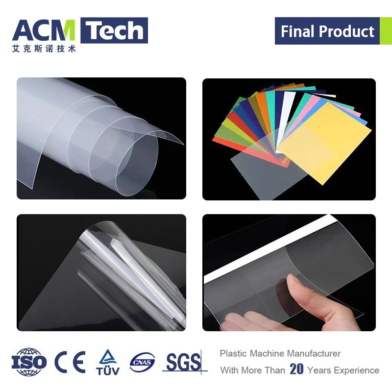 Hot Sale Plastic Sheet Extruder plastic sheet Extrusion Line Transparent Recycle PET Plastic Sheet or Roller Making Machine
