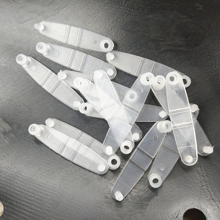 Metal split key ring with plastic clip button Transparent PP plastic Clip Button Key Ring for business luggage work key tags