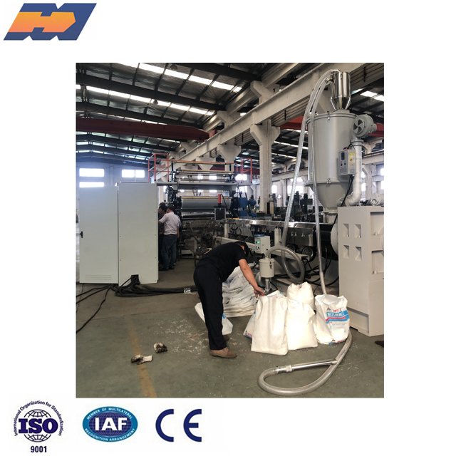 Plastic PE sheet calendar extruder making machine
