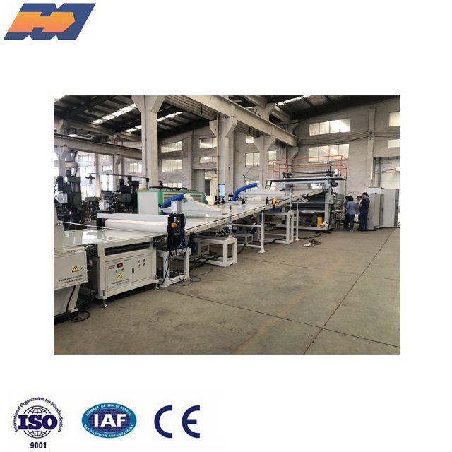 Plastic PE sheet calendar extruder making machine