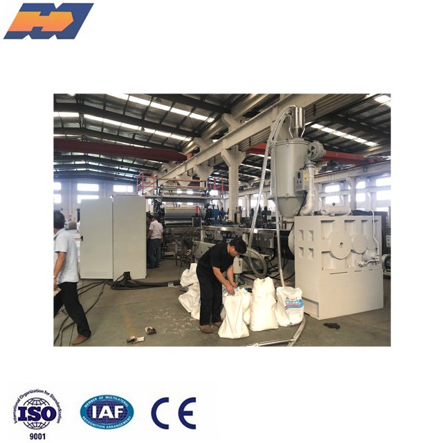 Plastic PE sheet calendar extruder making machine