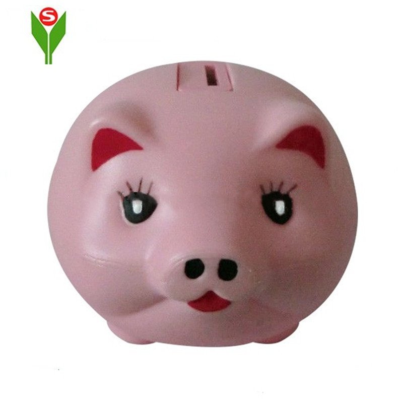Plastic Lovely Coin Bank and Money Box and Piggy Bank