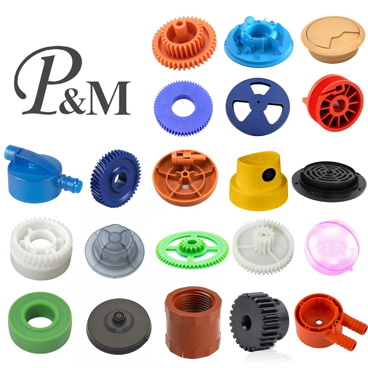 Custom High Hardness Transmission Gears by Plastic Molding Manufacturers PEEK PA66 Nylon PP PS Plastic Self-Lubricating Gears
