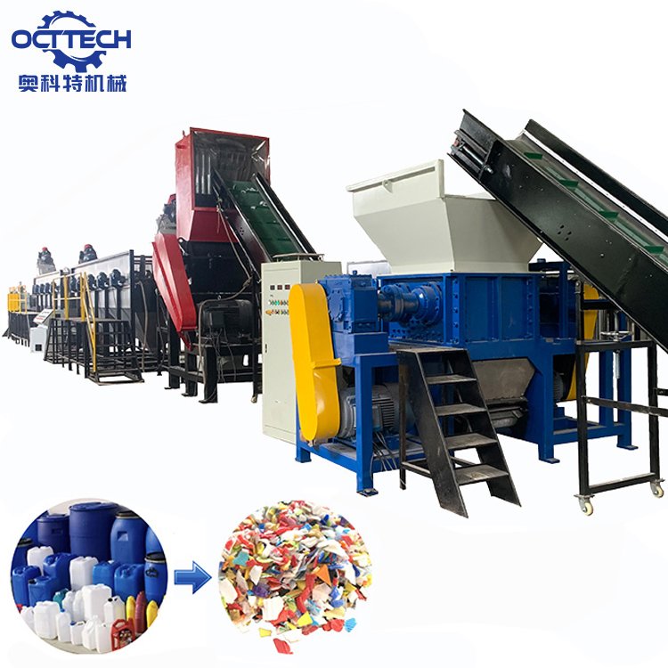 Waste plastic bottle recycling machine for hdpe pp pet bottle barrel bucket pipes