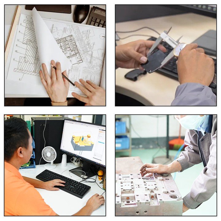 Professional One-Stop Mold OEM ODM Making Custom Pp Abs Pc Hdpe Plastic Injection Parts Plastic Molding Parts