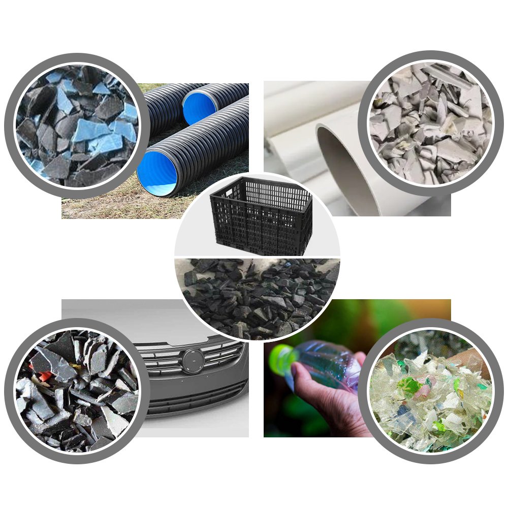 OUNAISI Chinese Manufacturers Cost-Effective Bottle Pp Grinder Plastic Scrap Duckbill Crusher Machine