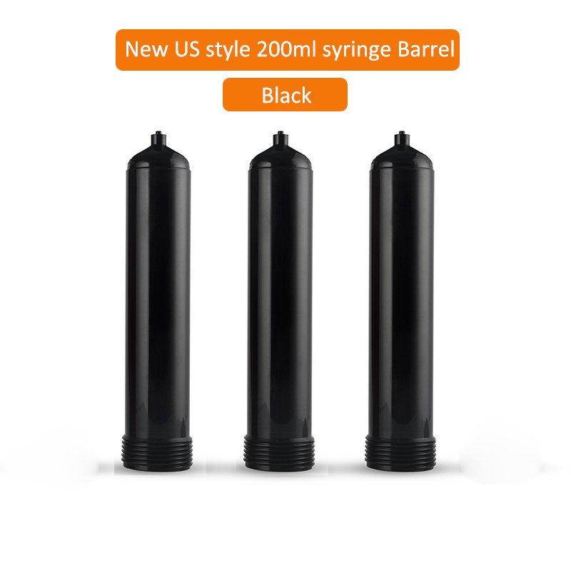 200cc glue dispenser syringe cartridge barrels outscrew cap black color for phone glue dispenser machine dispensing glue gun