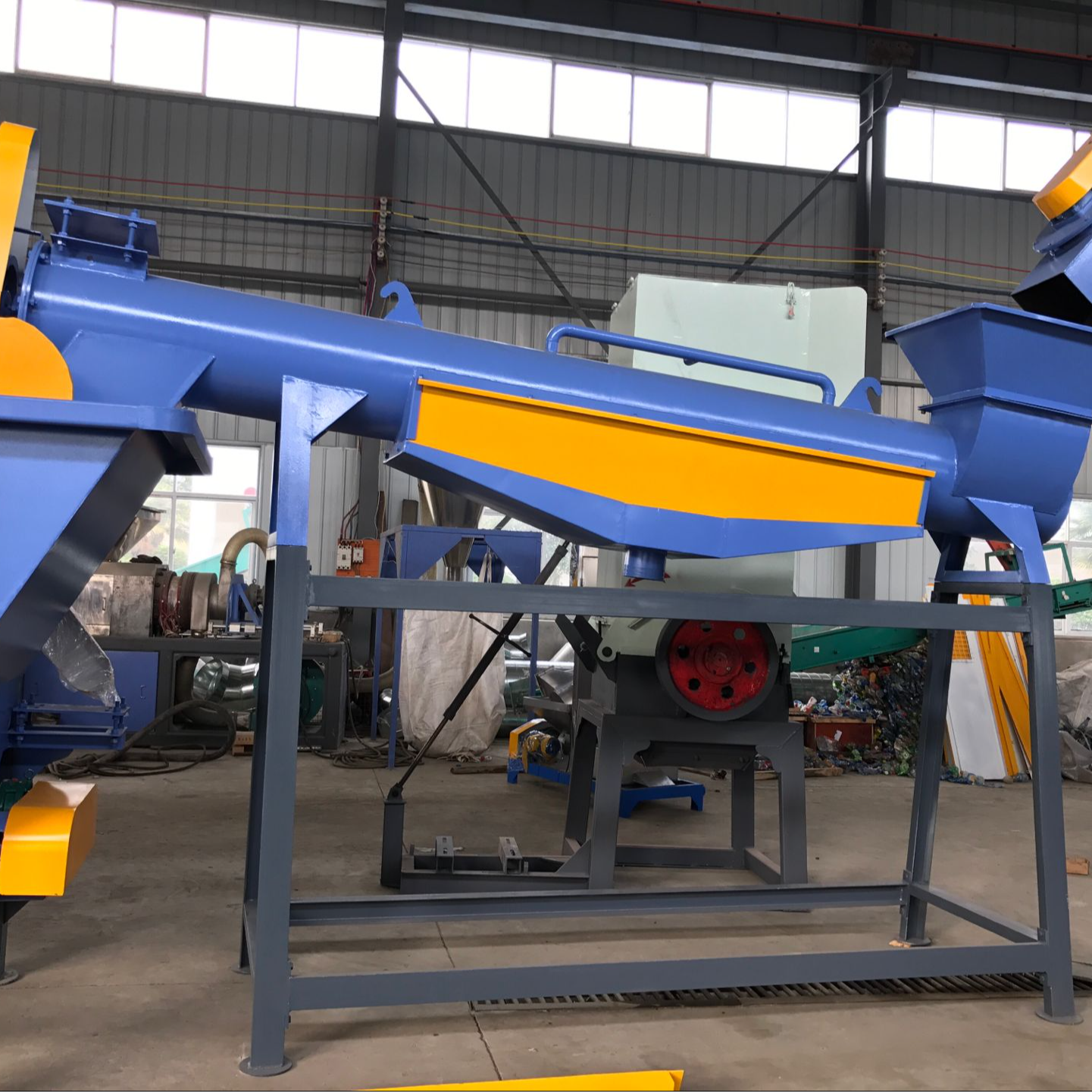 One barrel Friction Washer pp pe Plastic Washing Machine For Plastic Recycling Washing Line