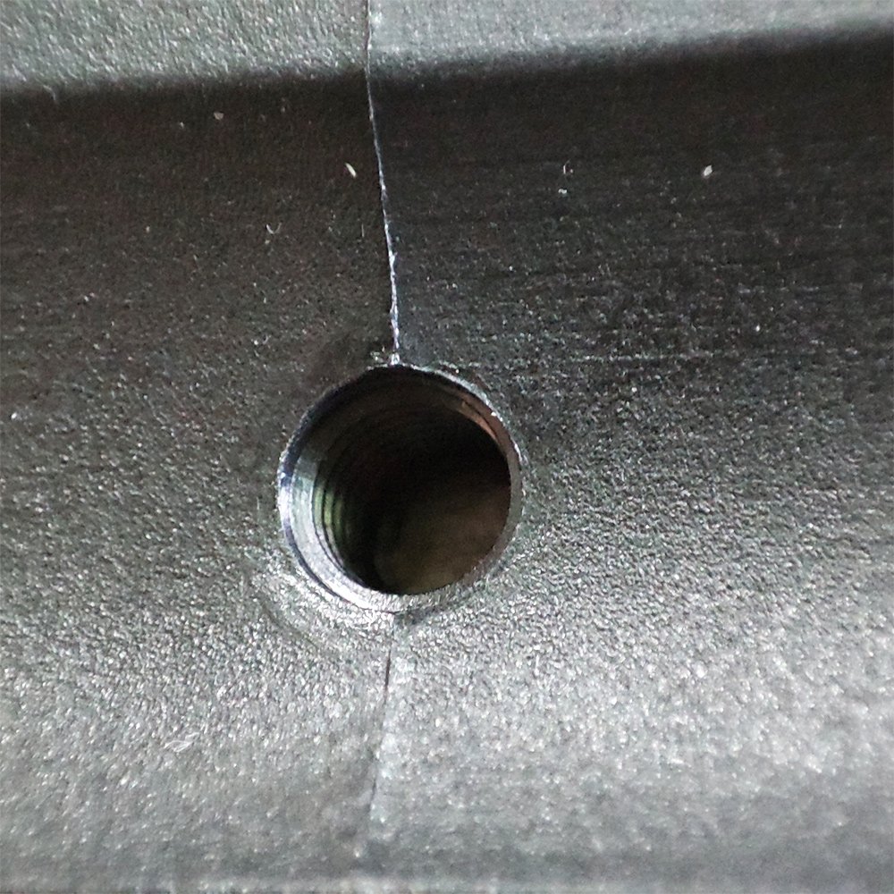 PP Plastic Block Fitting Black Drilling Molding Parts Screw Hold Customized Injection Molding Service