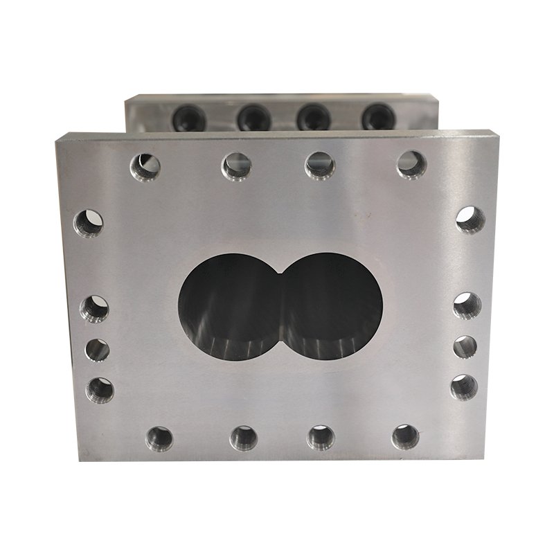 APV heating screw element and screw barrel for plastic machine extruder