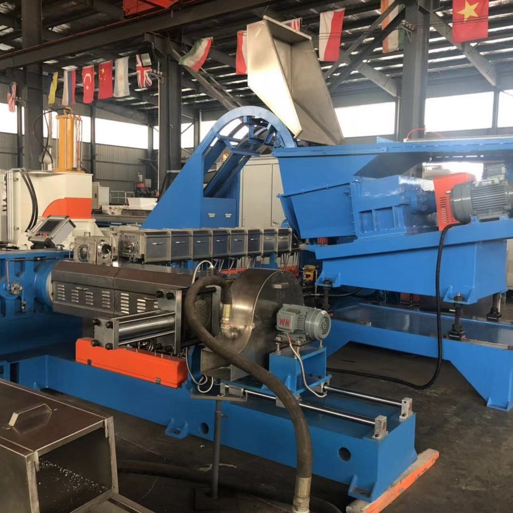 PVC HFFR compounding cable extruder hdpe wet type granulation machine EVA granule making machine