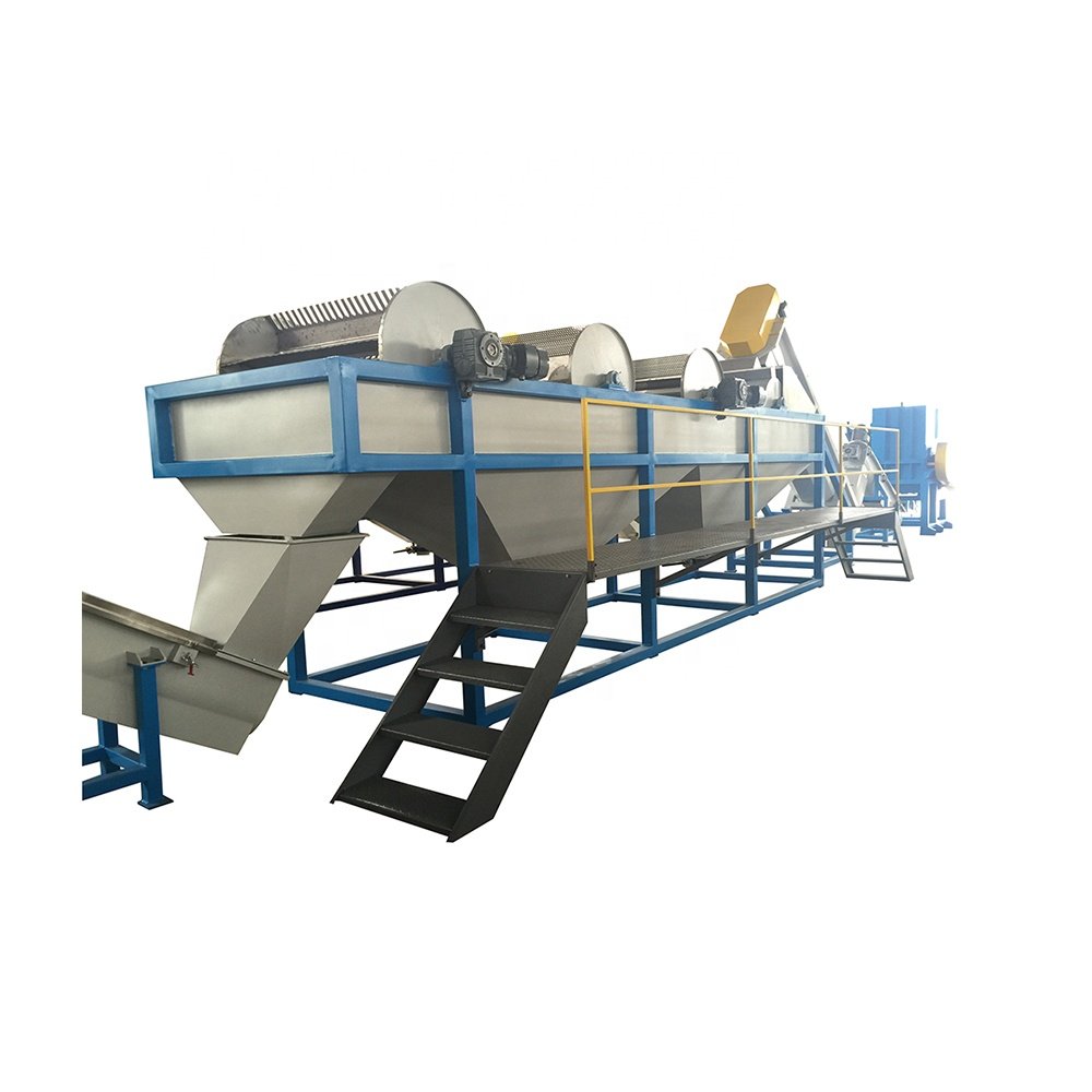 High Quality HDPE Bottle Barrel Recycling PP Bags Grinder Washing Machine PP PE Film Plastic Recycling Line