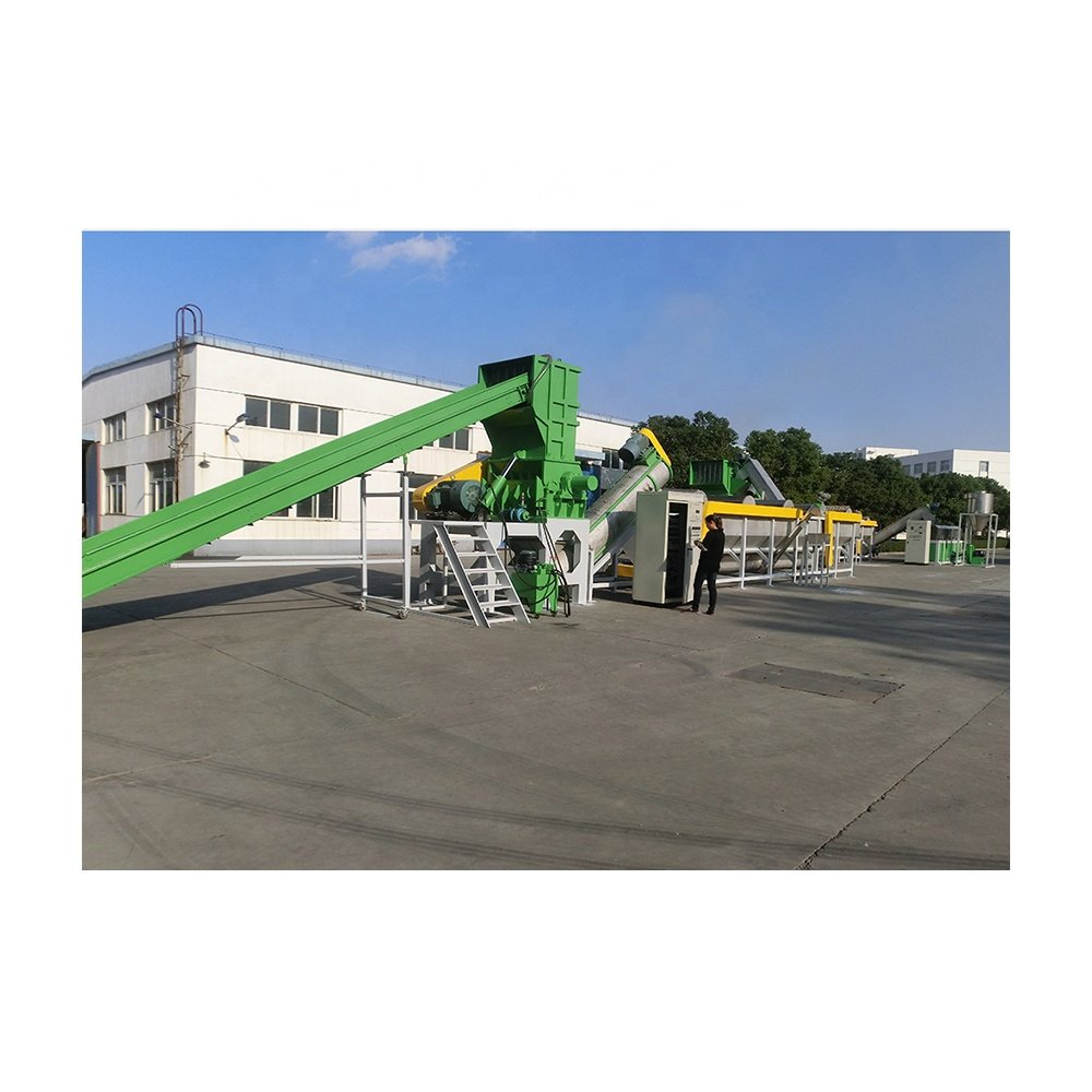 High Quality HDPE Bottle Barrel Recycling PP Bags Grinder Washing Machine PP PE Film Plastic Recycling Line