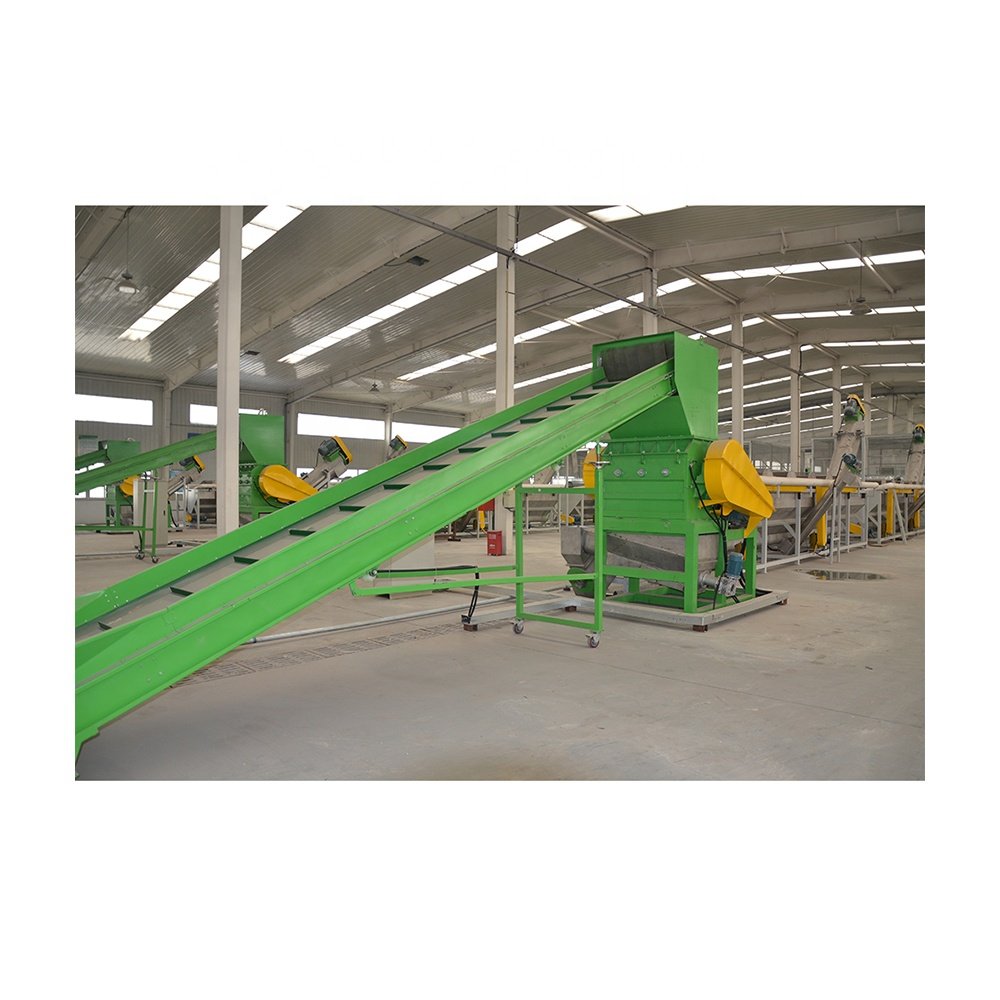 High Quality HDPE Bottle Barrel Recycling PP Bags Grinder Washing Machine PP PE Film Plastic Recycling Line