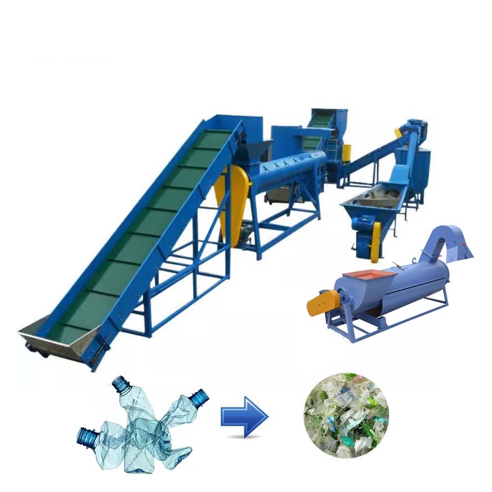 Automatic PP PE PET HDPE LDPE recycling plastic machine plastic recycling machine 3 in 1 machine for recycling plastic bottles