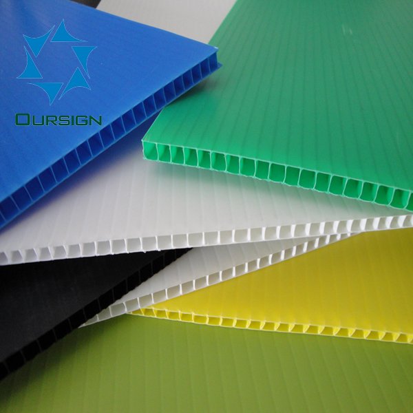 OURSIGN Wholesale Custom Made Shape PP Material Corrugated Plastic Sign Board Printing Coroplast Yard Signs 48x96x5mm