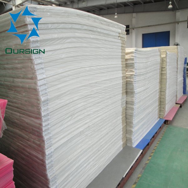 OURSIGN Wholesale Custom Made Shape PP Material Corrugated Plastic Sign Board Printing Coroplast Yard Signs 48x96x5mm
