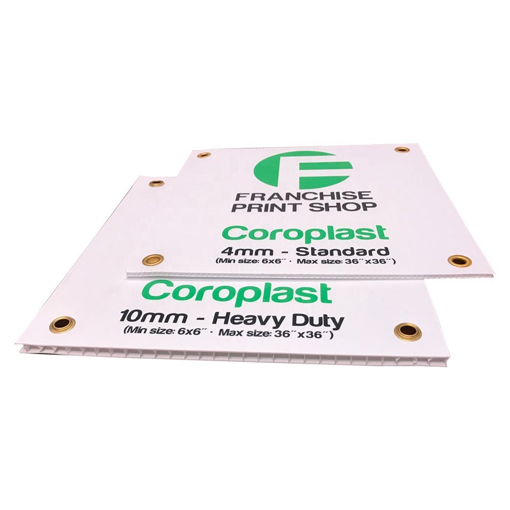 Wholesale Customization Outdoor Waterproof H Stake Yard Signs Pp Corrugated Coroplast Plastic Signs