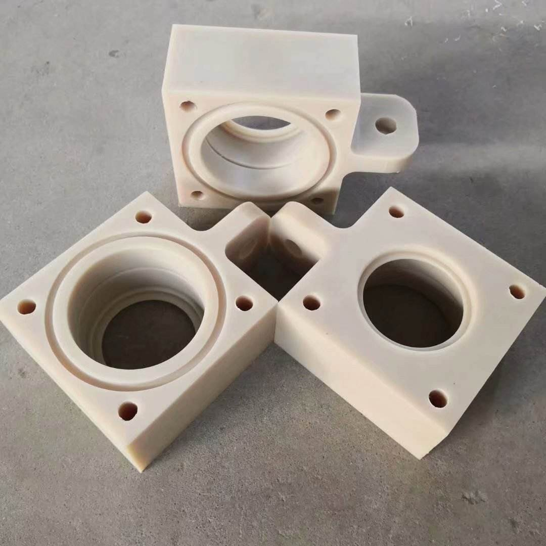 Factory OEM Cnc Machining Nylon Sliding Support Block cnc lathing Nylon Plate
